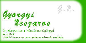 gyorgyi meszaros business card